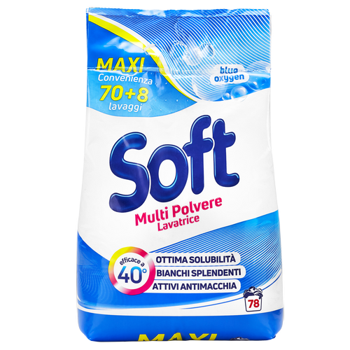 Soft Soft Multi Polvere Lavatrice blue oxygen 4,680 kg