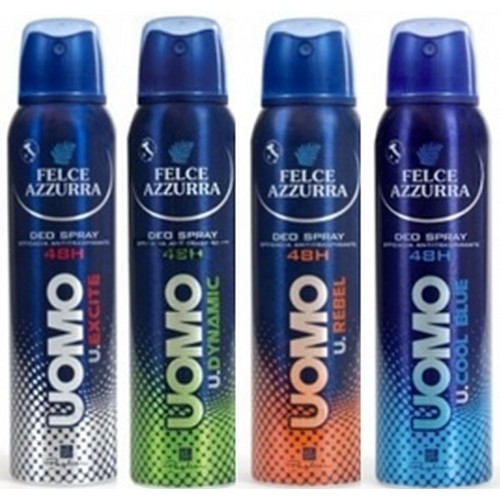 F.AZZURRA muski dezodorans 150ml Uomo Cool Blue 48H