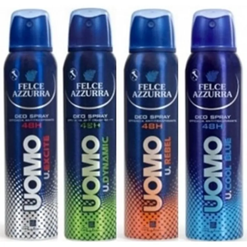 F.AZZURRA muski dezodorans 150ml Uomo Cool Blue 48H