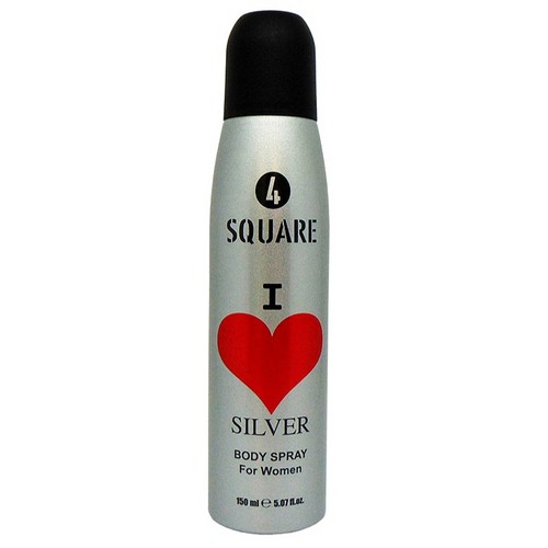 4 SQUARE zenski dezodorans 150ml I Love Silver