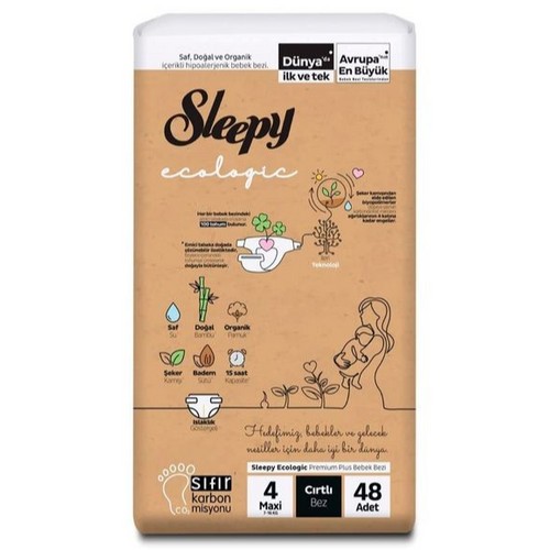 SLEEPY Pelene Ecologic double Jumbo Maxi 4 - 52 kom 7-16 kg
