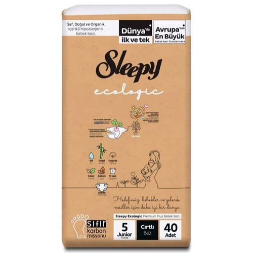 SLEEPY Pelene Ecologic double Jumbo Junior 5 - 40 kom 11-20 kg
