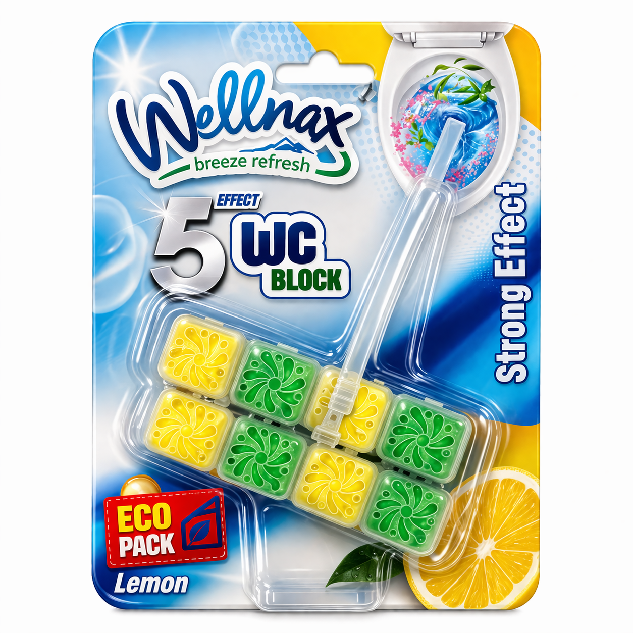 WELLNAX WC kuglice Lemon 2 x 50gr