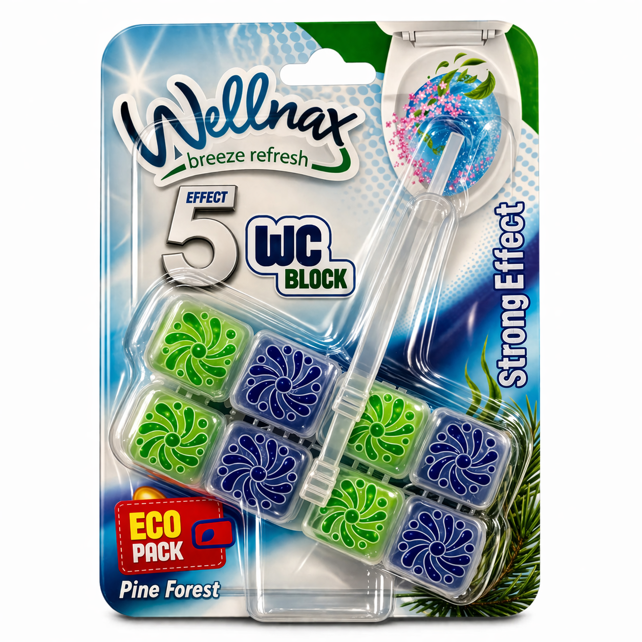 WELLNAX WC kuglice Pine 2 x 50gr