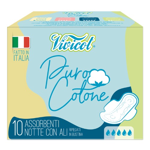 VIVICOT menstrualni ulosci za noc Puro Cotone 10/1