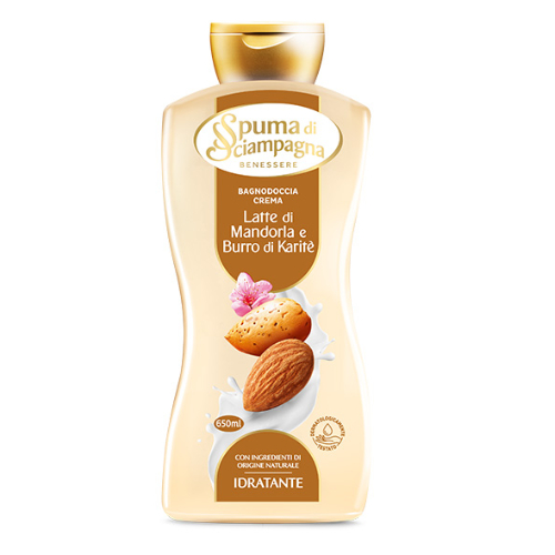 SPUMA DI SCIAMPAGNA kupka 650ml Latte di Mandorla con Burro di Karite