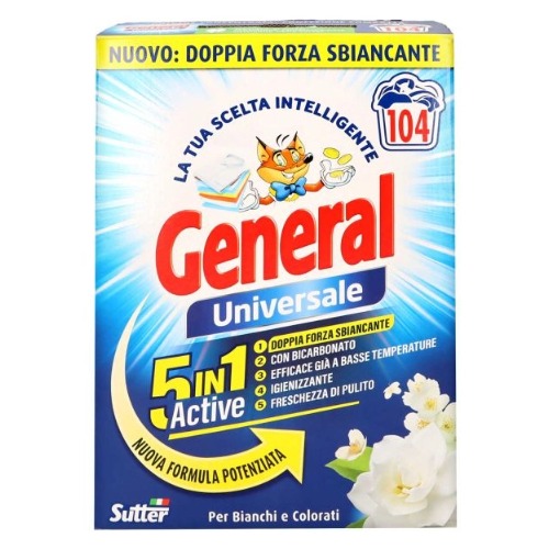 GENERAL praskasti deterdzent 4,7 kg - Classico 104 pranja