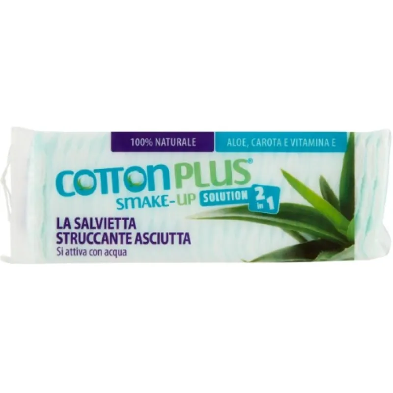 COTTONPLUS Smake-up 60/1 Aloe - blaznice za skidanje sminke