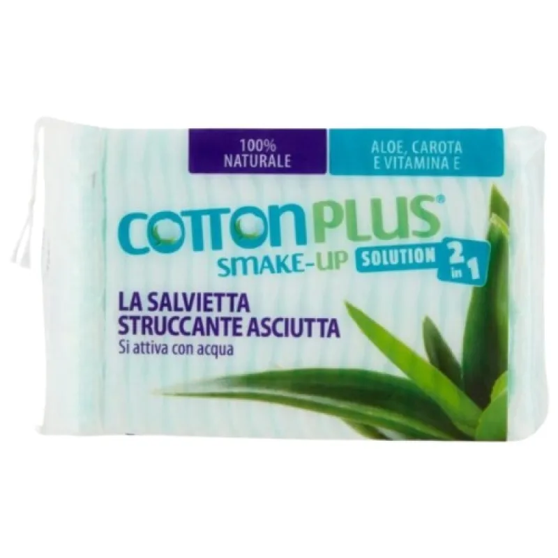 COTTONPLUS SMAKE-UP MAXI 40/1 Aloe - blaznice za skidanje sminke