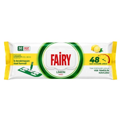 FAIRY Vlazne Maramice za mopove 50/1 - Limun