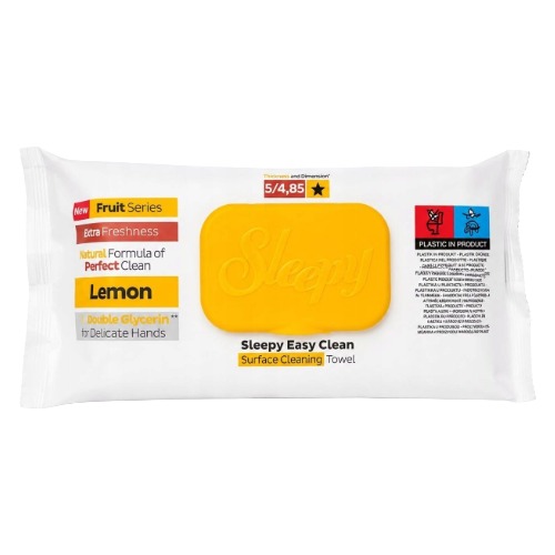 SLEEPY Easy Clean vlažne maramice za čišćenje 100/1 Lemon 1