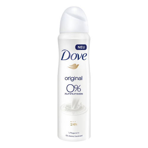 DOVE zenski dezodorans 150 ml Original 0% Alkohol