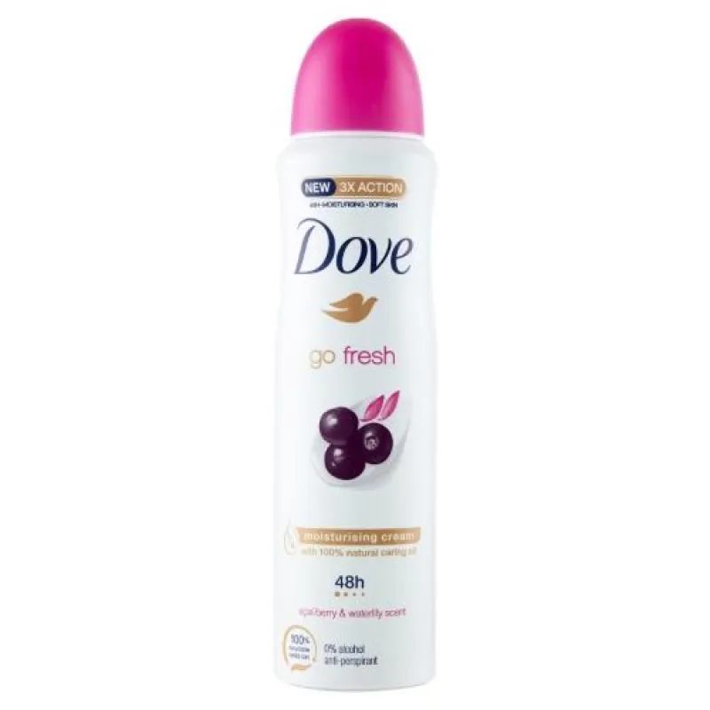 DOVE zenski dezodorans 150 ml Go Fresh Acai Berry & Waterlily Scent