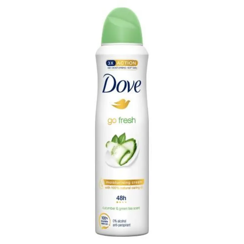 DOVE zenski dezodorans 150 ml Fresh Touch 0% Alkohol