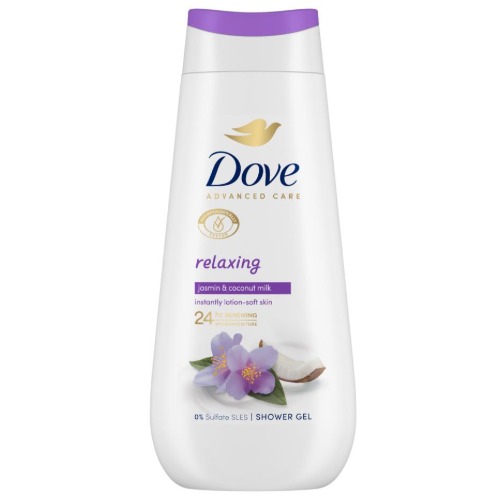 DOVE zenska kupka 225ml Relaxing Jasmine petals & Coconut milk