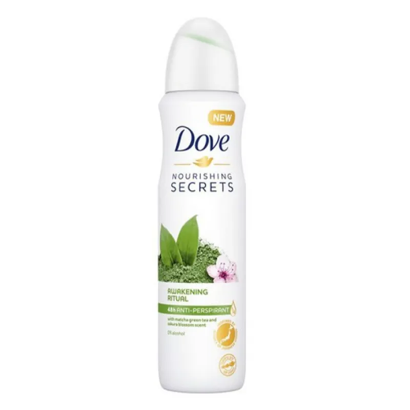 DOVE zenski dezodorans 150 ml Awakening Ritual Green Tea  0% Alkohola