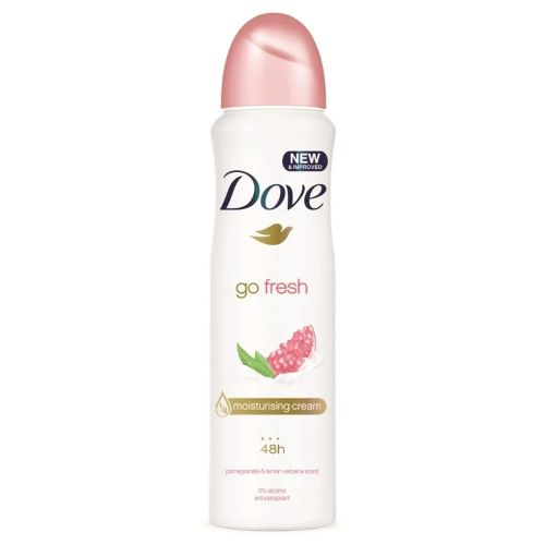 DOVE zenski dezodorans 150ml Pomegranate & Lemon verbena scent 0% Alkohol