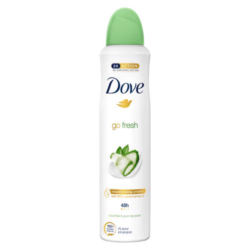 DOVE zenski dezodorans 250ml Go Fresh Cucumber 0% Alkohola