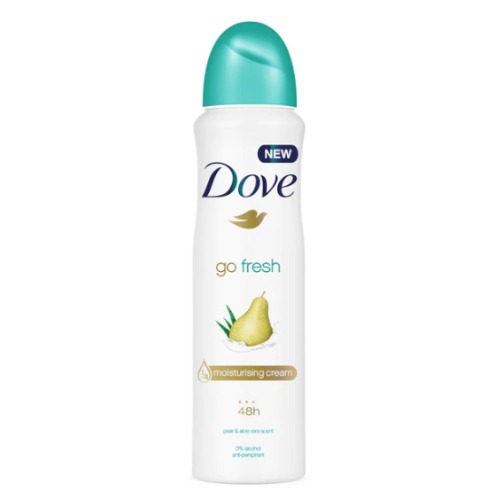 DOVE zenski dezodorans 250ml Go Fresh Pear & Aloe 0% Alkohola