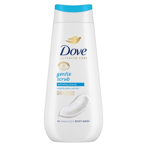 DOVE kupka 225ml Gentle Scrub Exfoliating minerals