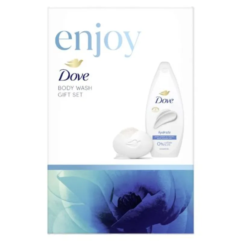 DOVE Zenski set 2/1 Enjoy - 645 (kupka 250ml Hydrate + sapun 90gr Cream bar )
