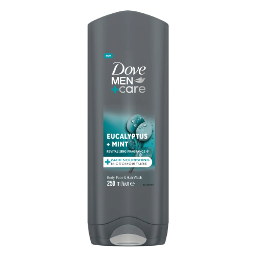 DOVE muska kupka 250ml Eucalyptus+Mint