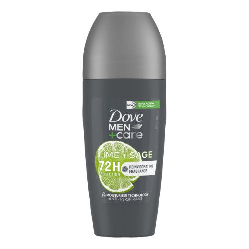 DOVE muski roll-on 50ml. Care Lime + Sage