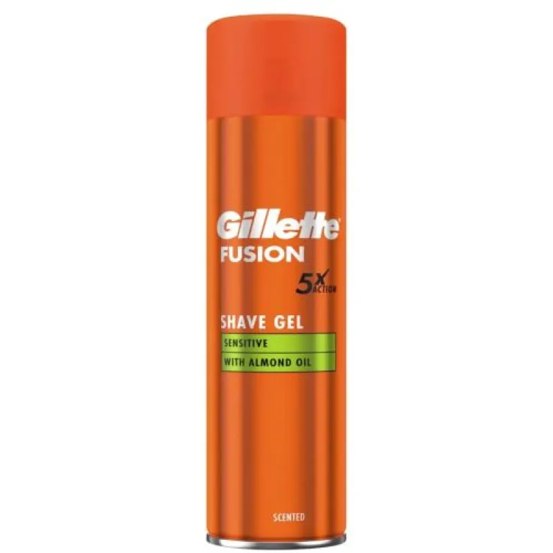 GILLETTE Fusion gel za brijanje 200ml Sensitive