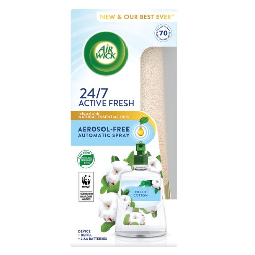 AIRWICK Active Fresh SISTEM+refill 228ml Fresh Cotton
