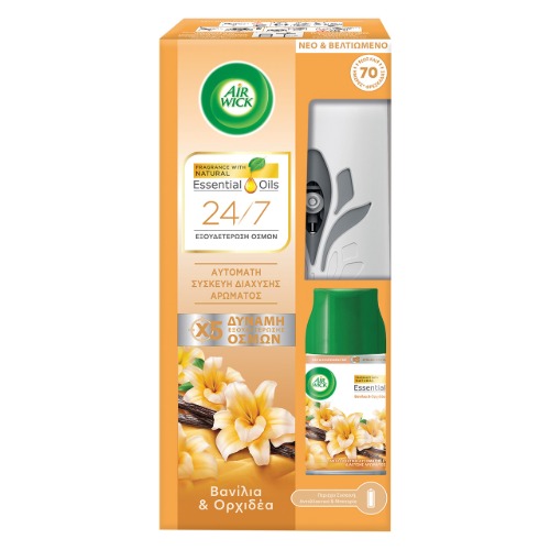 AIRWICK Freshmatic SISTEM + refill 250 ml Vanilla & Orchidea