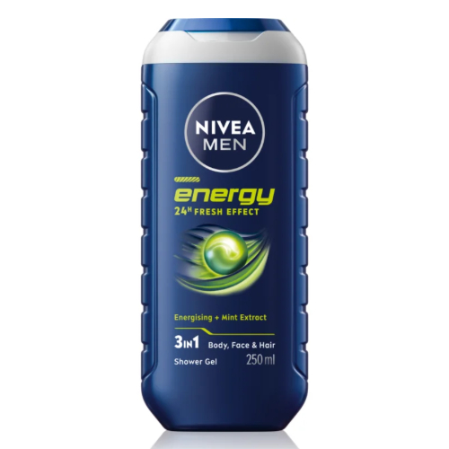 NIVEA muska kupka 250 ml Energy sa ekstraktom mente
