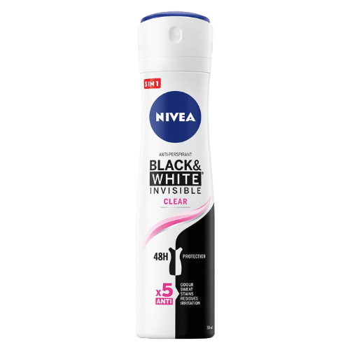 NIVEA zenski dezodorans 150ml Black&White CLEAR - ORIGINAL