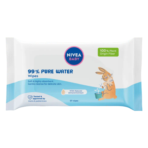 NIVEA vlazne maramice za bebe 57 kom Pure Water