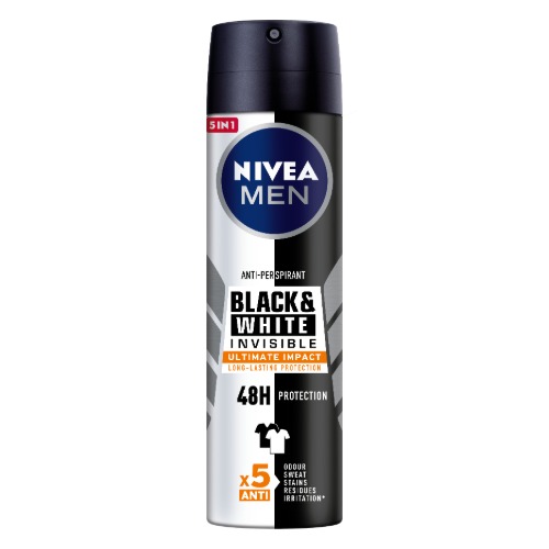 NIVEA muski dezodorans 150ml Invisible B&W Ultimate Impact Protect