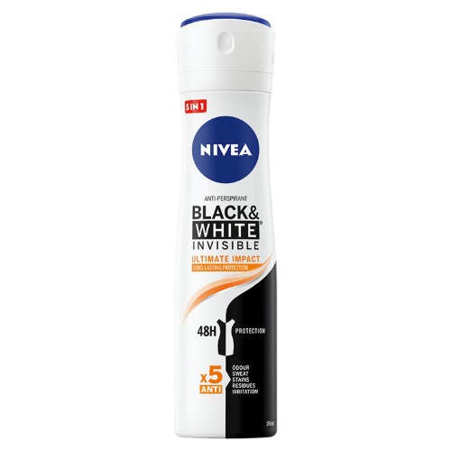 NIVEA zenski dezodorans 150ml Invisible B&W Ultimate Impact Protect