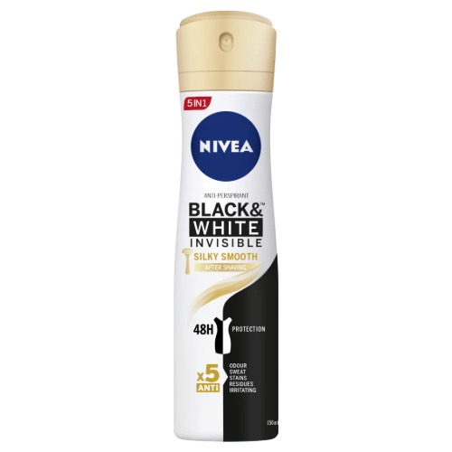 NIVEA zenski dezodorans 200ml Invisible B&W Silky Smooth