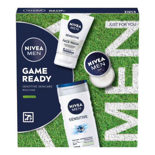 NIVEA Muski set Game Ready 3/1 (kupka 250ml + gel za umivanje 100ml + krema 30ml )