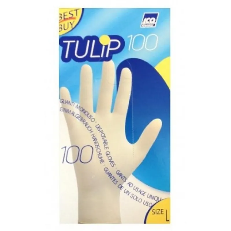 TULIP gumene rukavice 100/1 za jednokratnu upotrebu