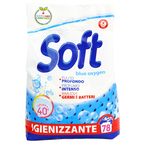 SOFT praskasti deterdzent 3,900 kg Blue Oxygen - 78 pranja