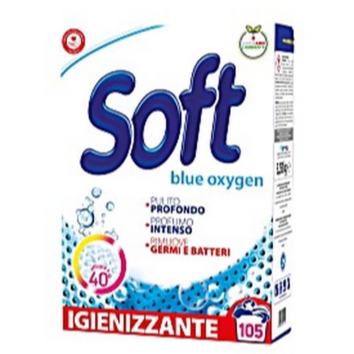 SOFT praskasti deterdzent 5,250 kg Blue Oxygen - 105 pranja