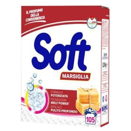SOFT praskasti deterdzent 5,250 kg Marsiglia - 105 pranja