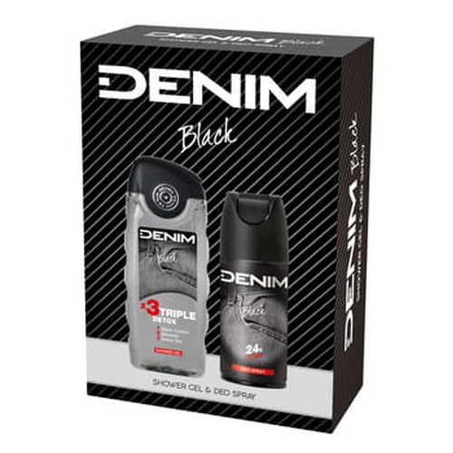 DENIM Muski Set Black 2/1 ( kupka 250ml + deo 150ml)