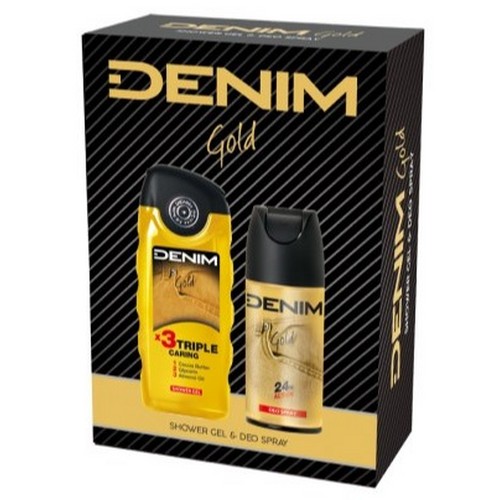 DENIM Muski Set Gold 2/1 ( kupka 250ml + deo 150ml)