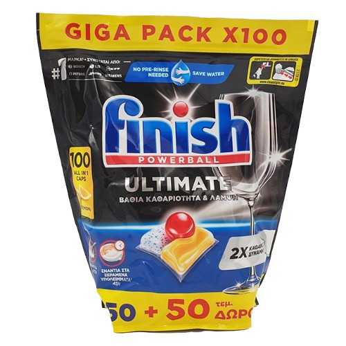 FINISH Tablete All in One 100/1 Ultimate All in One Lemon