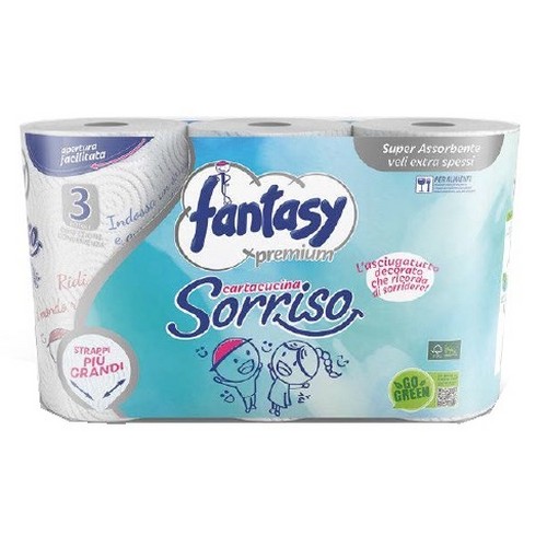 FANTASY Ubrus za domacinstvo Sorriso - 3 rolne dvoslojni