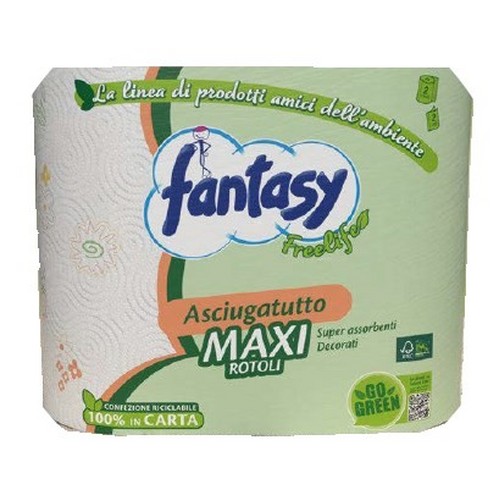 FANTASY Ubrus za domacinstvo Free Life - 2 rolne dvoslojni