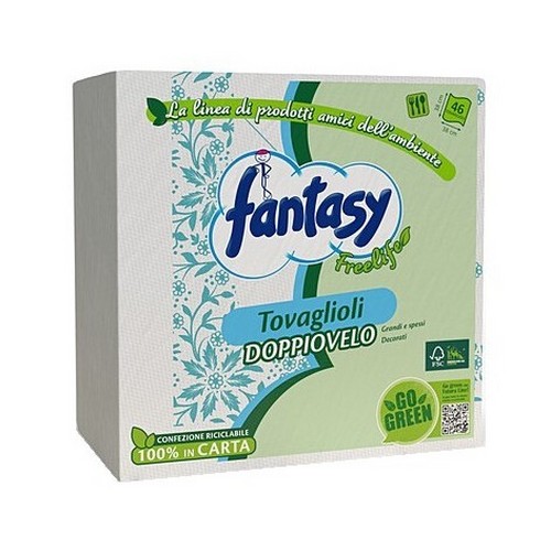 FANTASY papirne salvete Free Life 43/1 38x38 dvoslojne