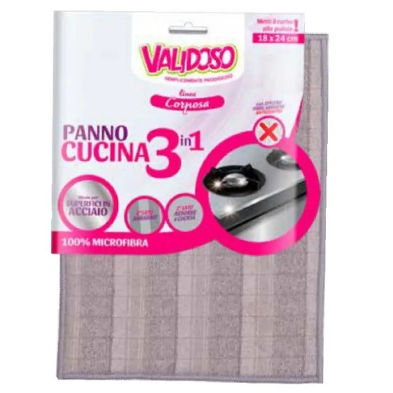 VALIDOSO (231) krpa mikrofiber za kuhinju 3 u 1