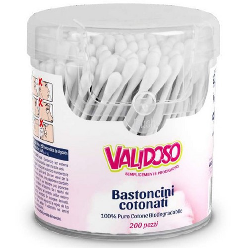 VALIDOSO 200 pcs Cotton Buds - pamucni stapici za usi