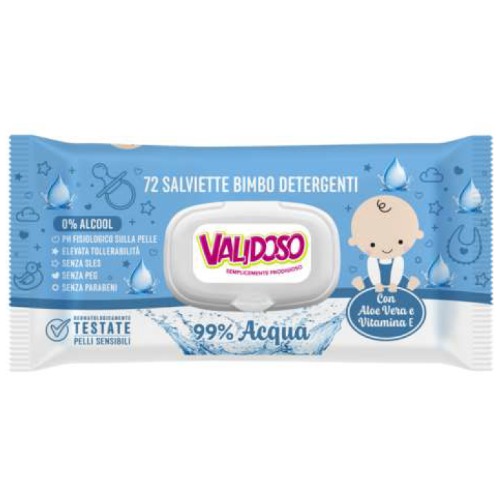 VALIDOSO Vlazne Baby Maramice 72/1 Acqua 99%